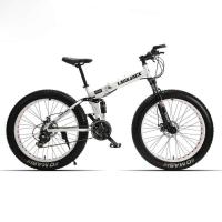Велосипед фэтбайк LauxJack 26" складной, резина 4.0, черный